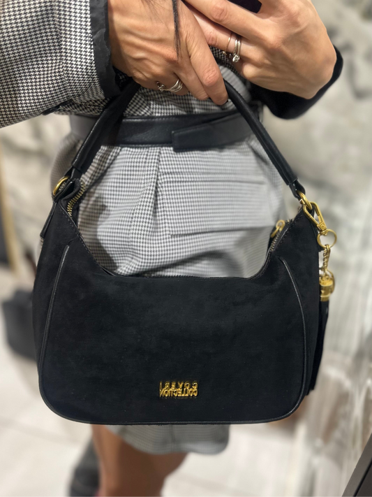 Borsa Nera Camoscio EC