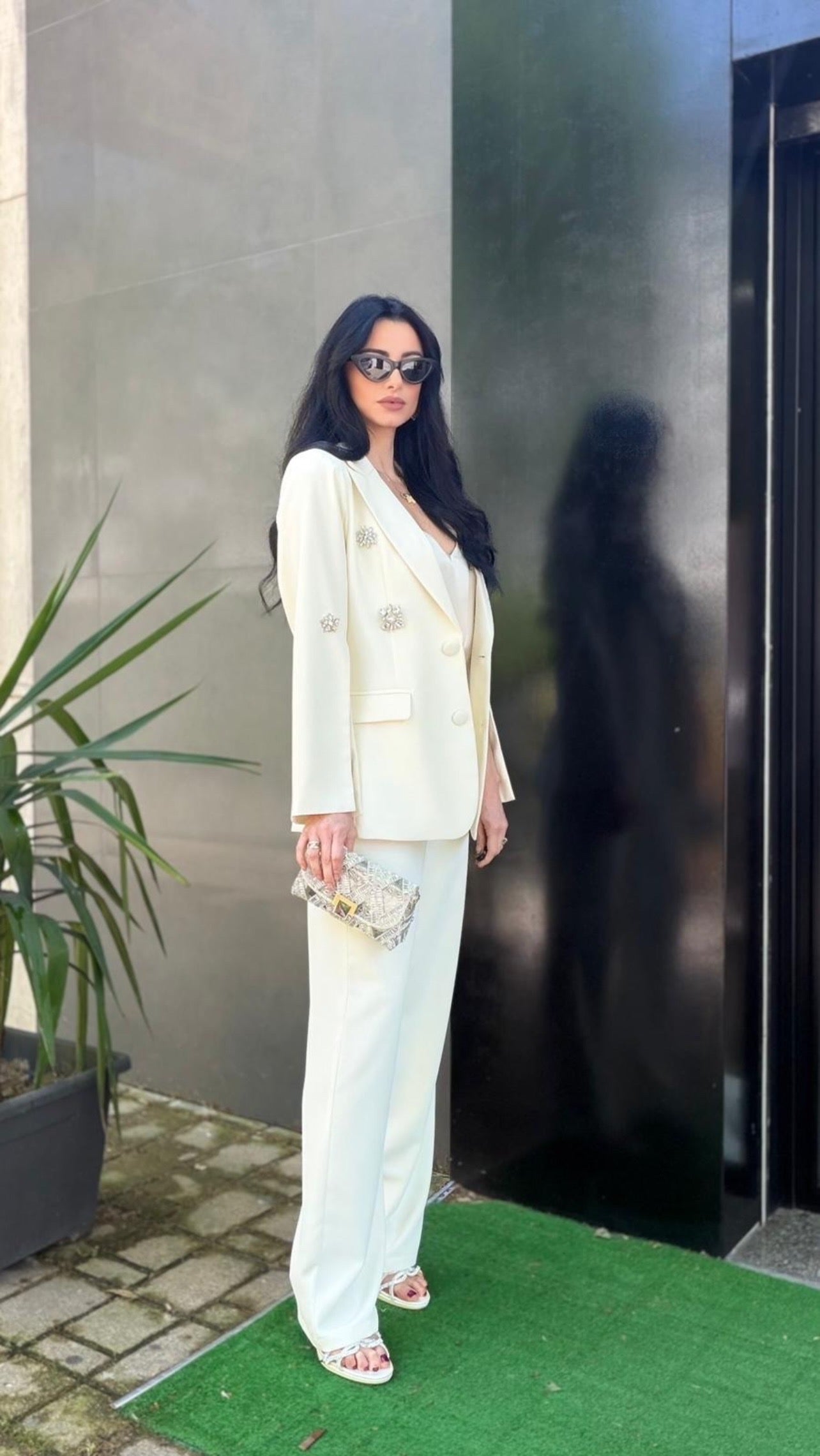 Tailleur Shine Koralline