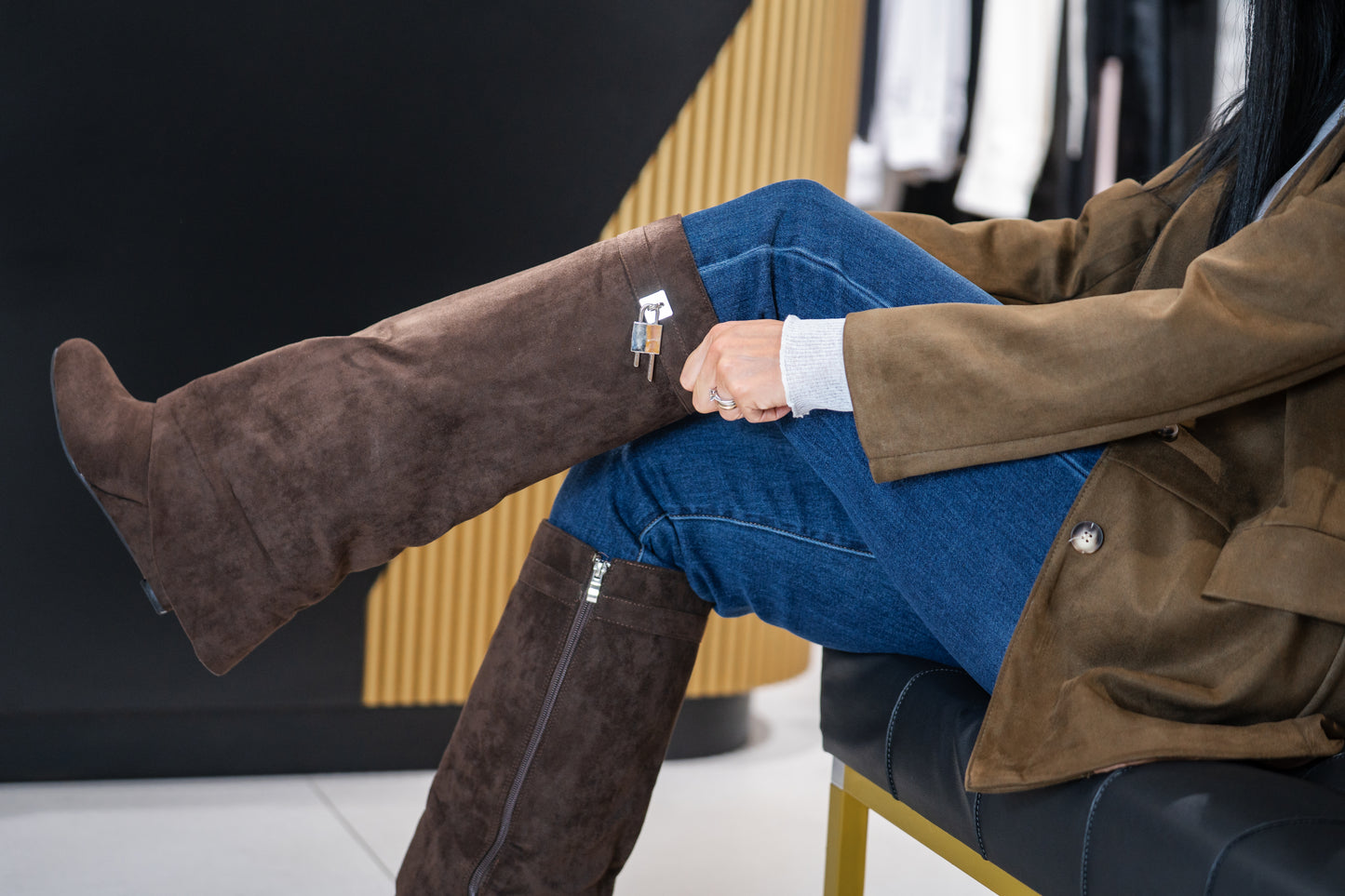 Stivali Camoscio Gwncy