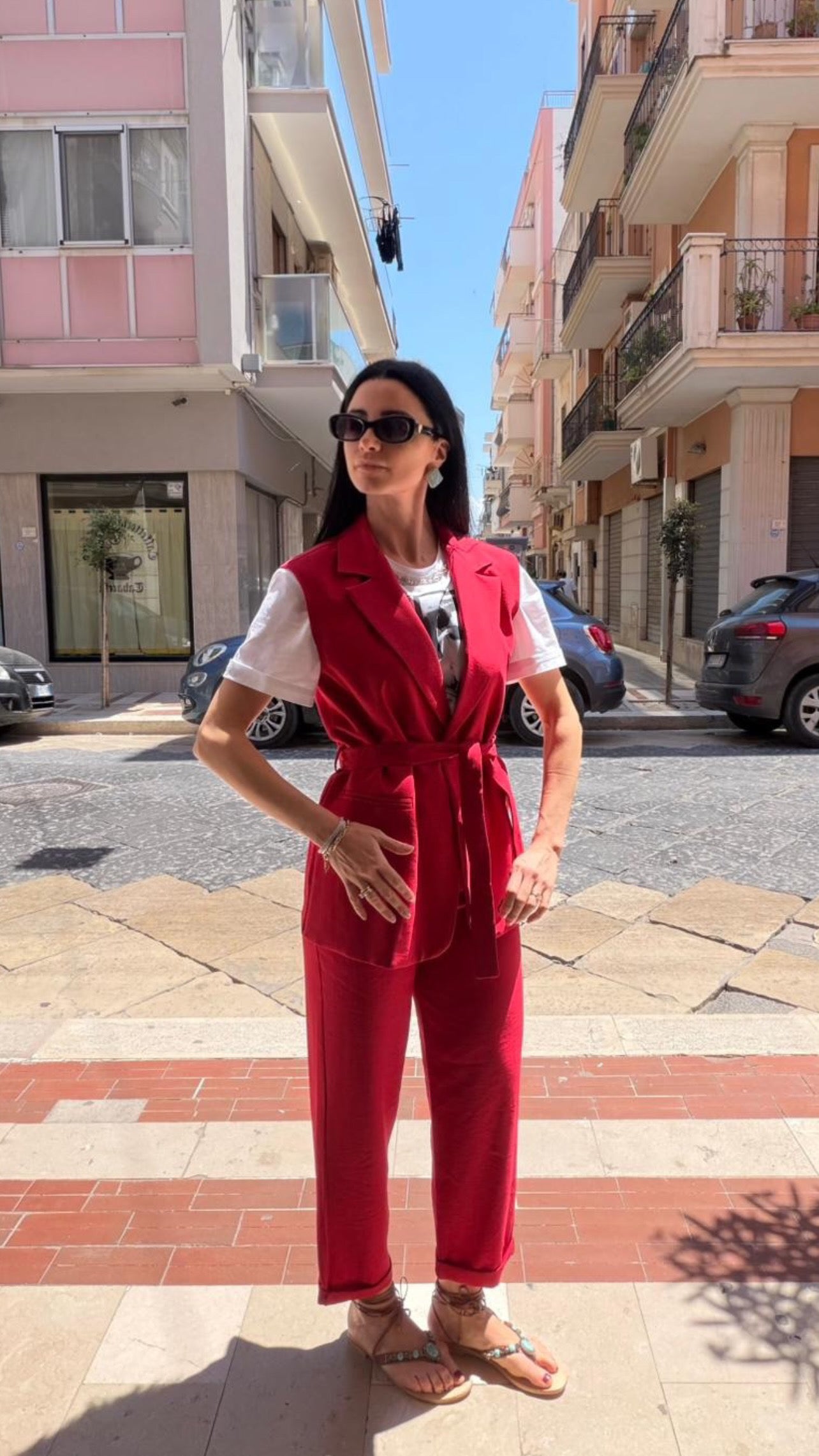 Coordinato Smanicato Red