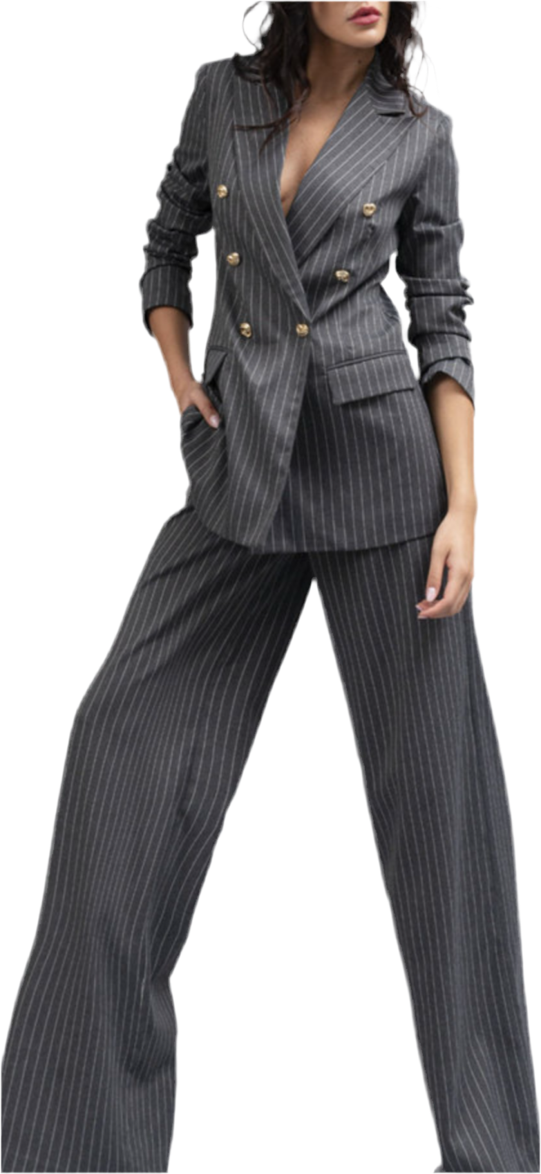 Pantalone Palazzo Gessato KLN