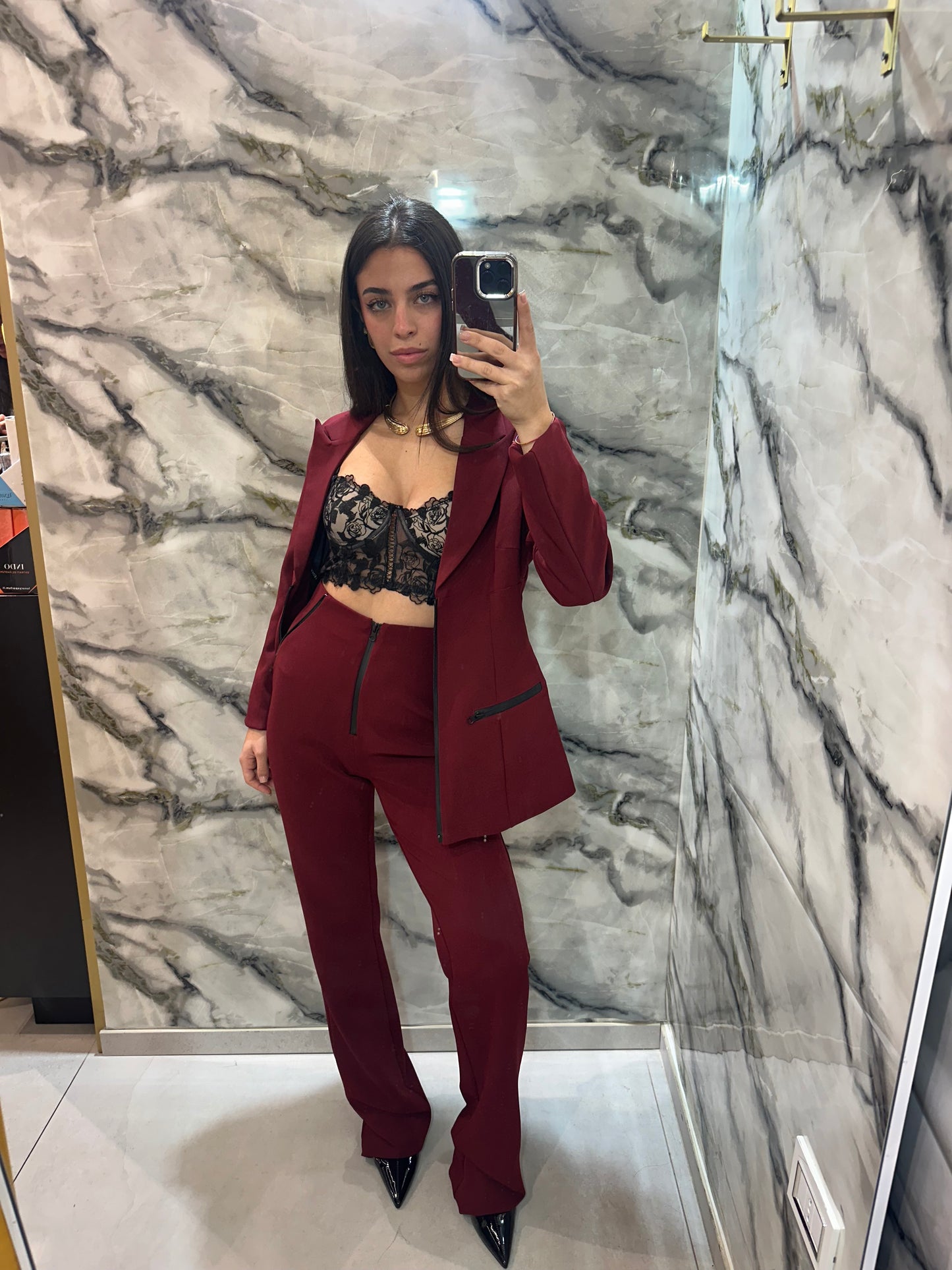 Top bralette in pizzo