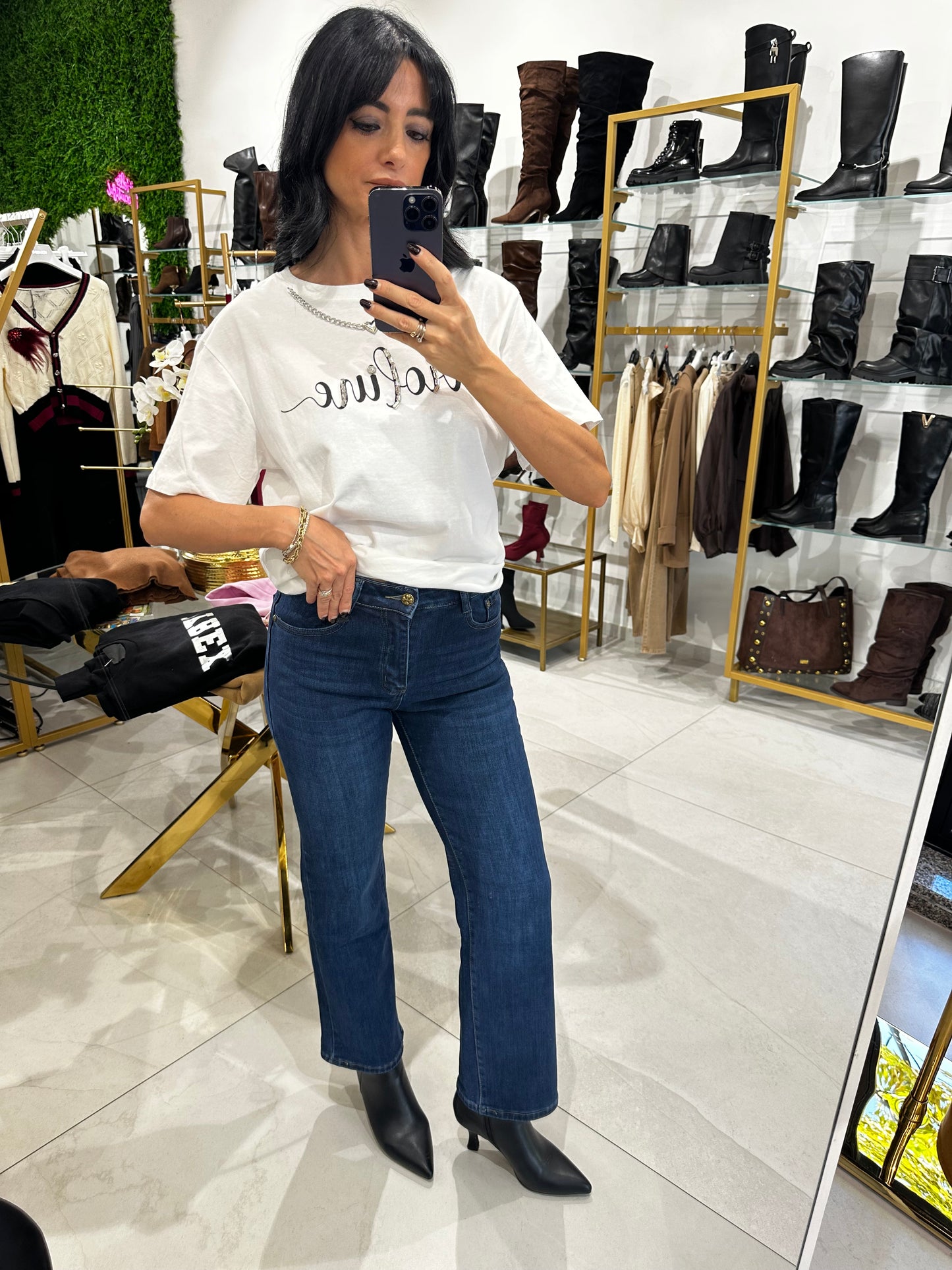 Jeans Curvy gamba dritta