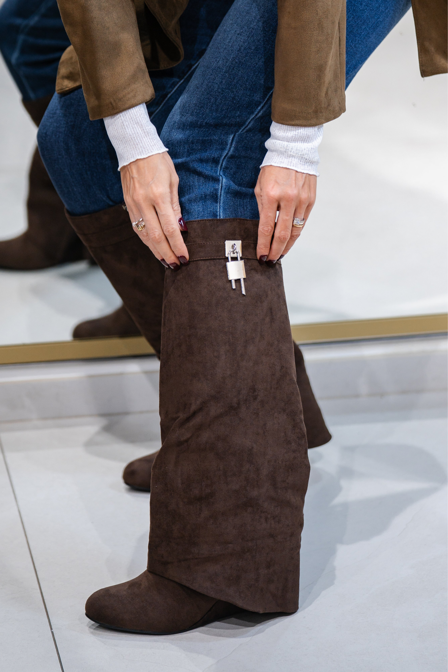 Stivali Camoscio Gwncy