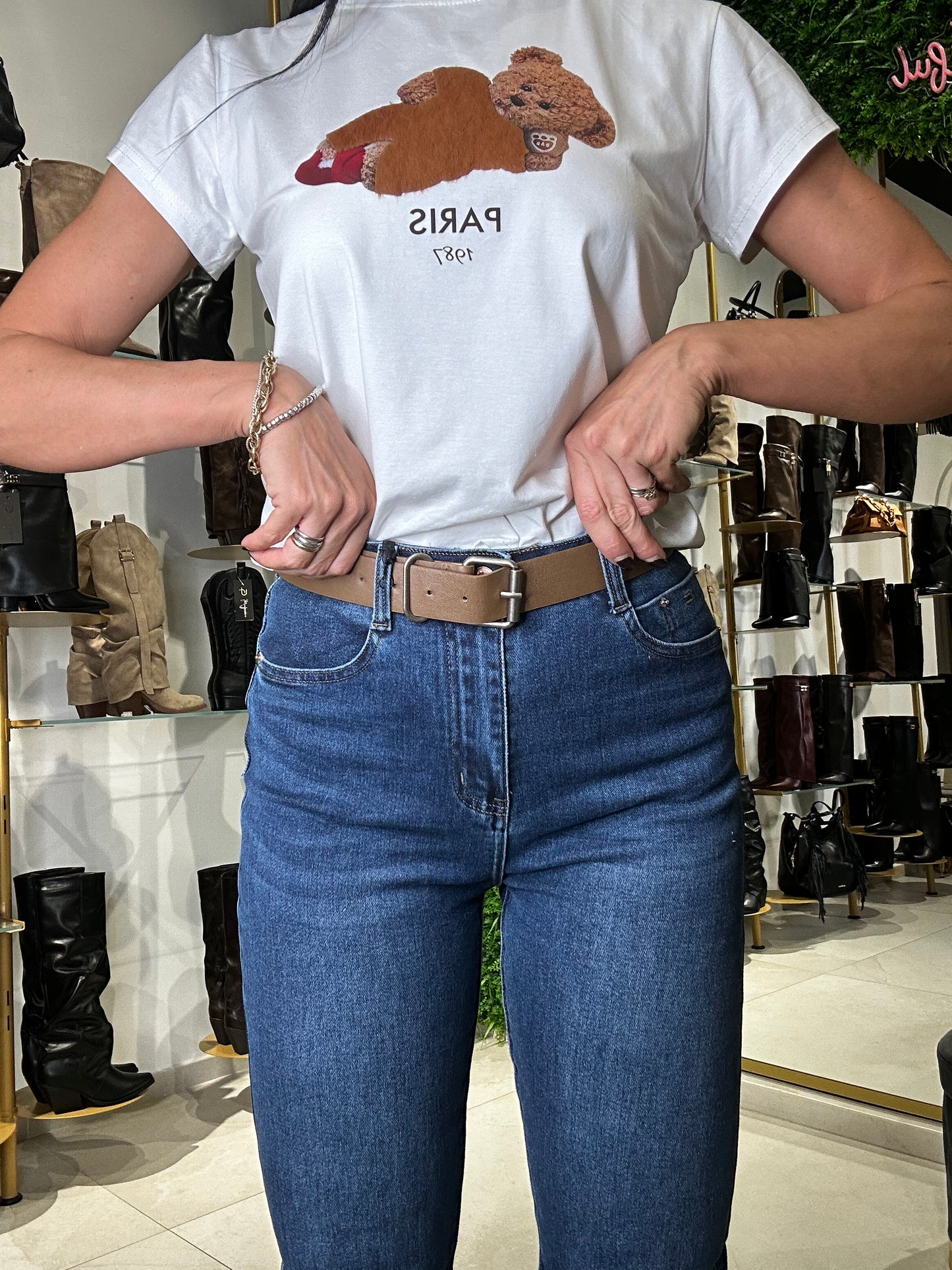 Jeans Skinny con Cintura