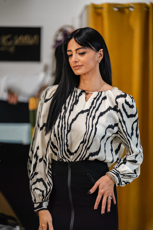 Maglia Blusa Satin Fantasia KLN