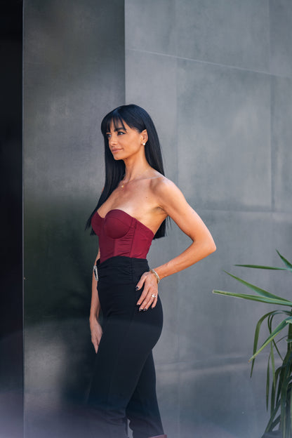 Top Bustier Steccato