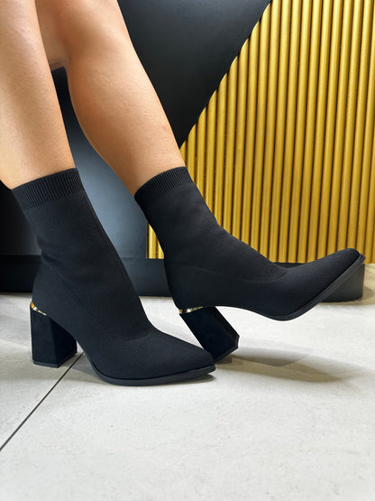 Tronchetti Camoscio Tacco Doppio