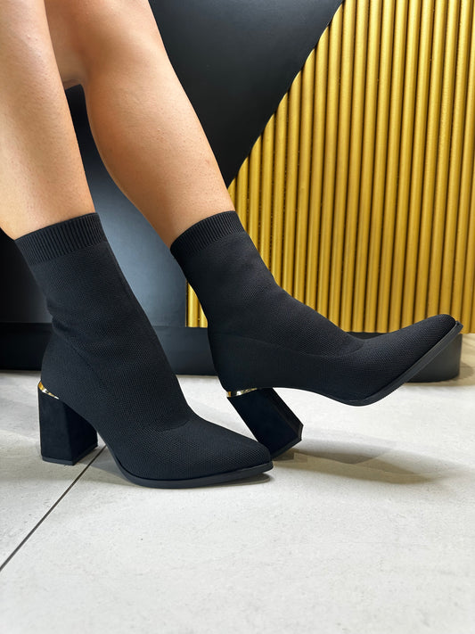 Tronchetti Camoscio Tacco Doppio