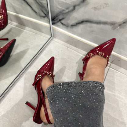 Décolleté Slinghback con cinturini