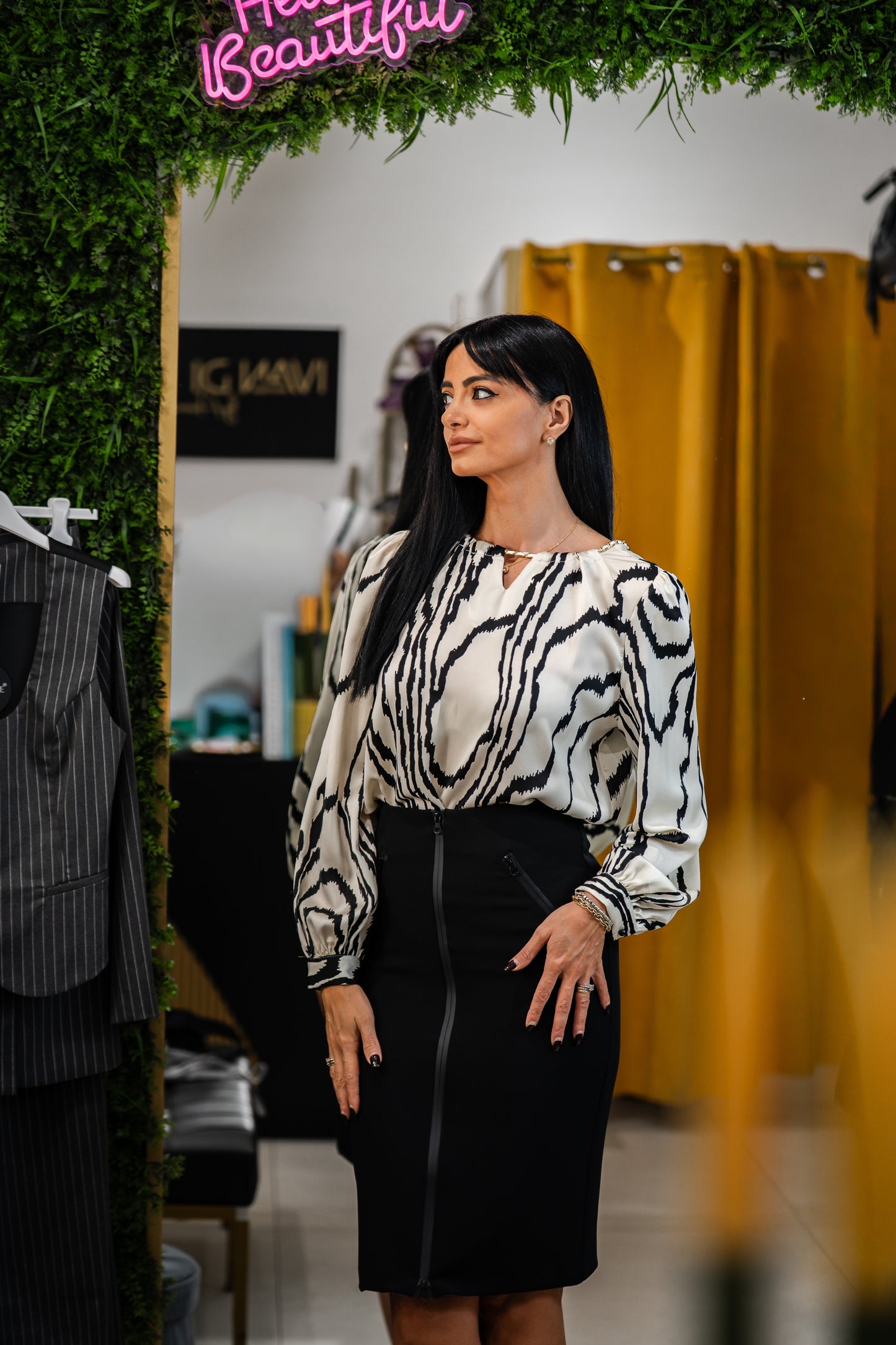 Maglia Blusa Satin Fantasia KLN