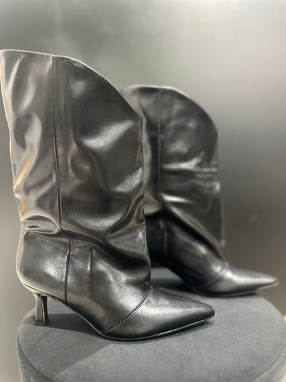 Tronchetto Pelle Slouchy