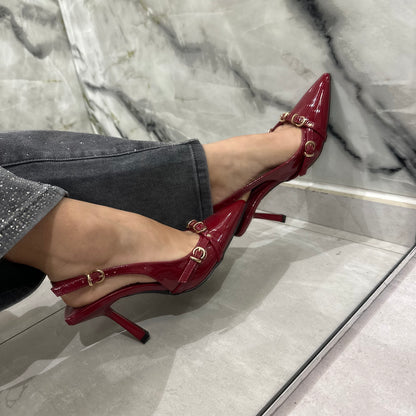 Décolleté Slinghback con cinturini