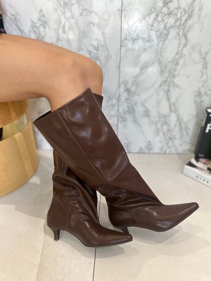 Stivali Slouchy Kitten heels