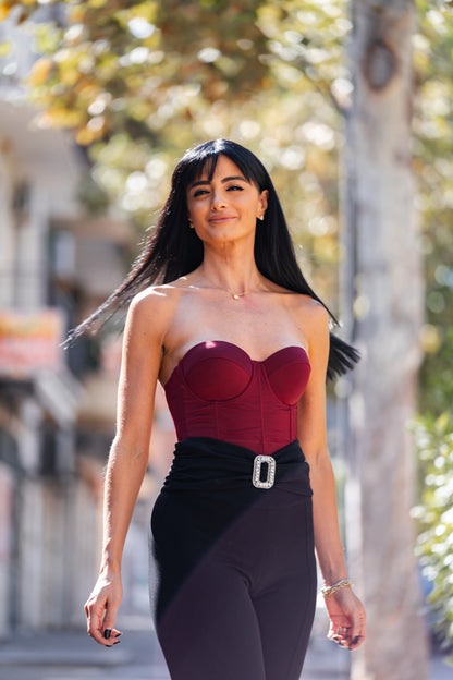 Top Bustier Steccato