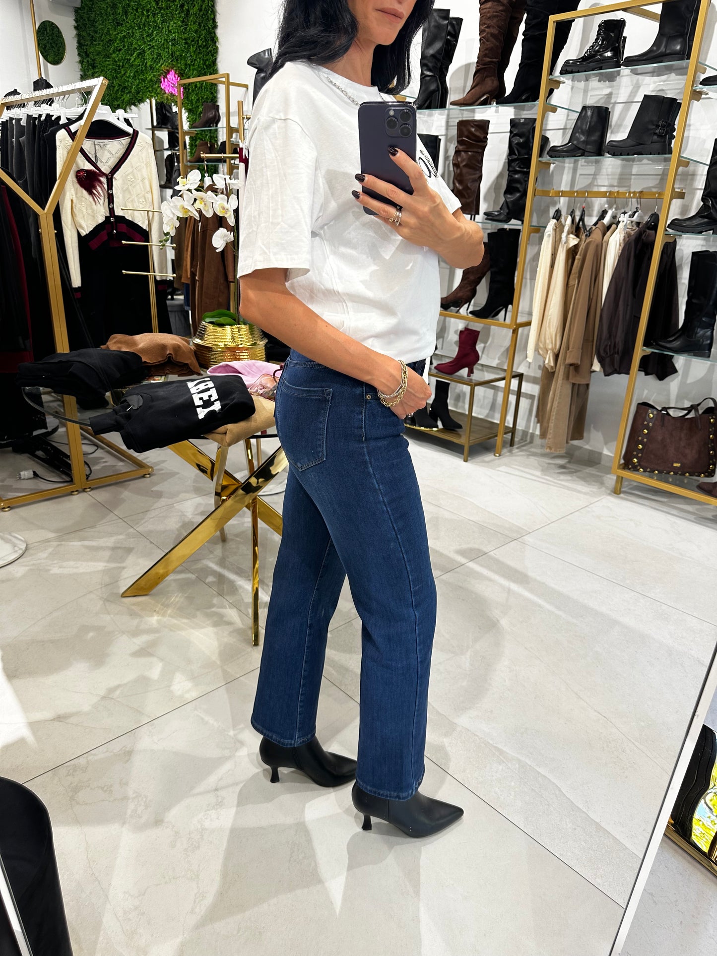 Jeans Curvy gamba dritta