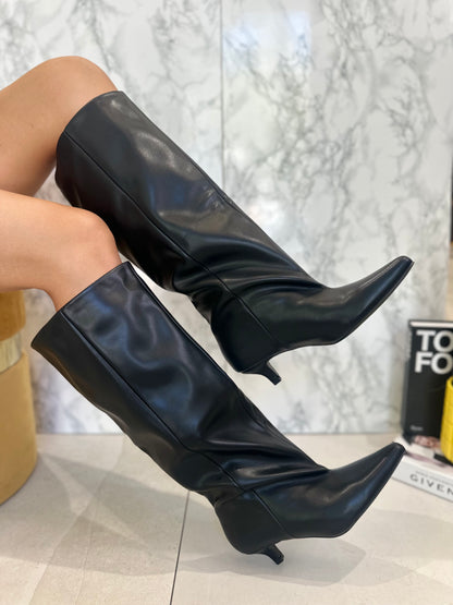 Stivali Slouchy Kitten heels