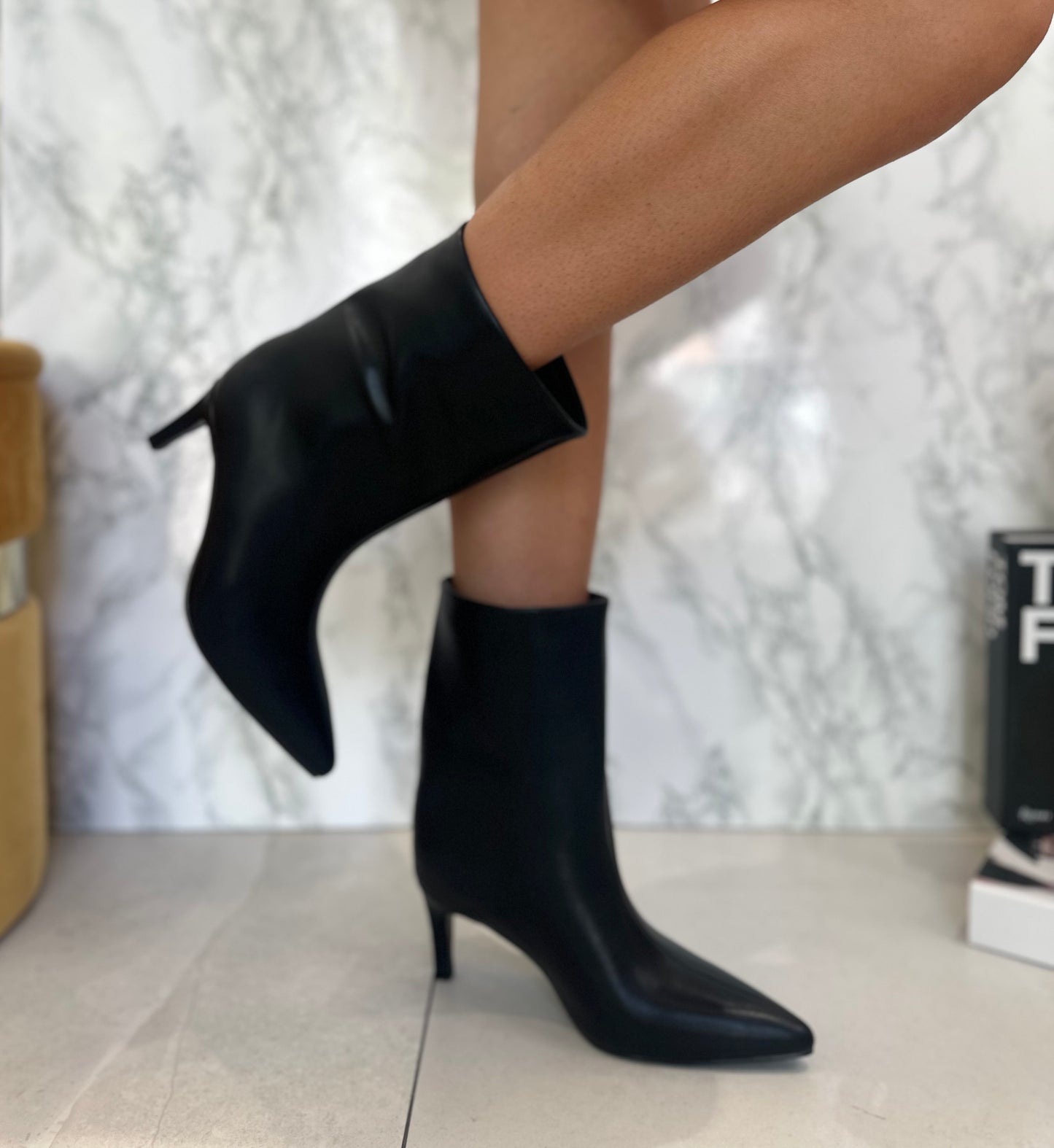 Tronchetti Gambale Ampio Tacco H 7cm