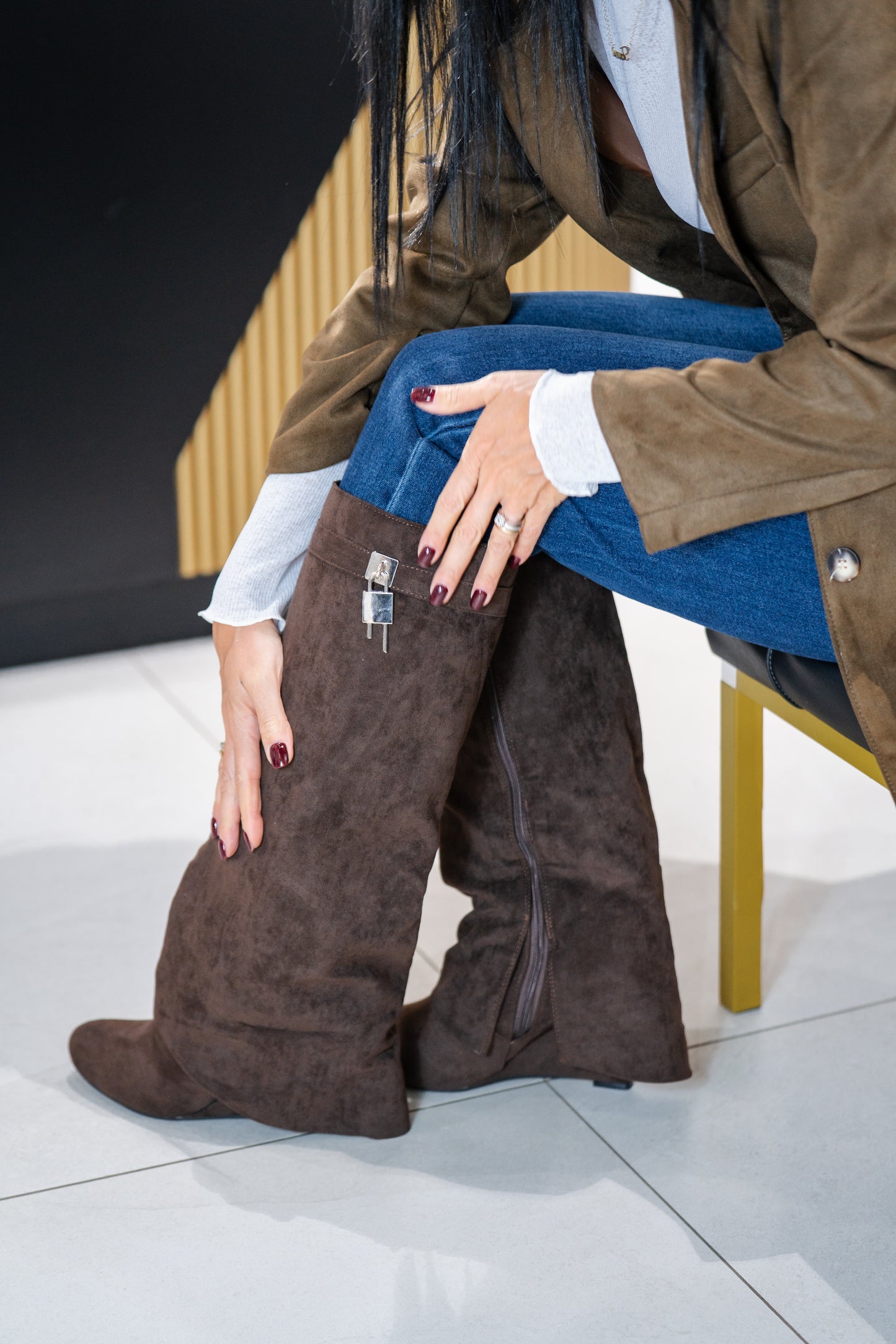 Stivali Camoscio Gwncy