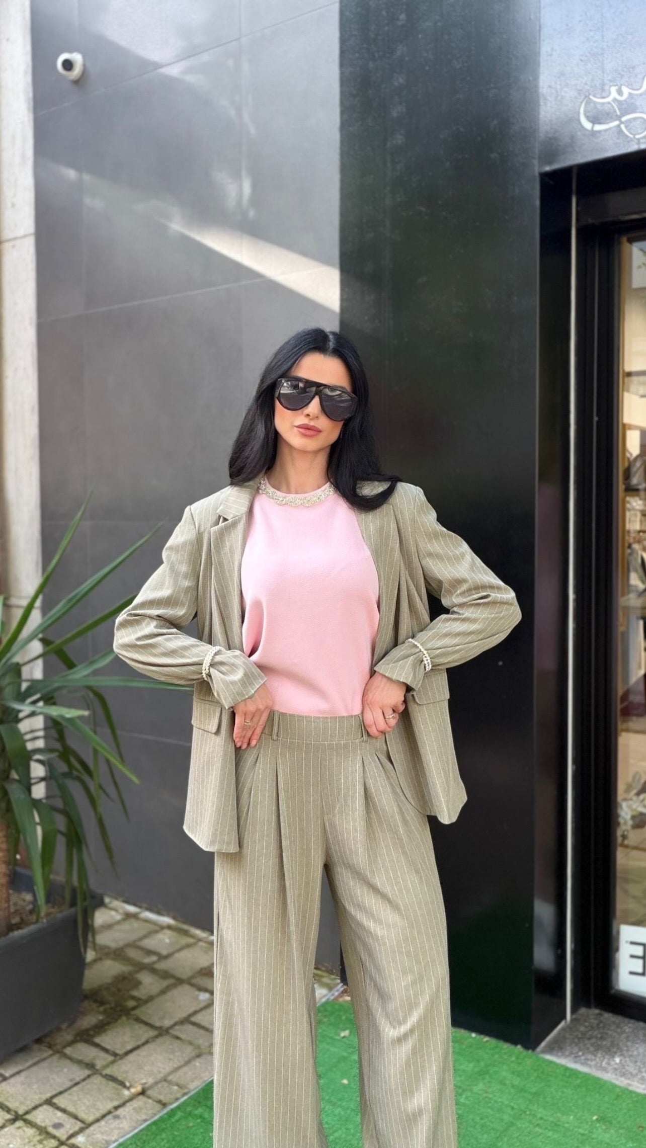 Tailleur Vittoria Gessato