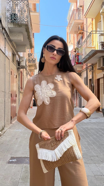 Coordinato Macrame Beige