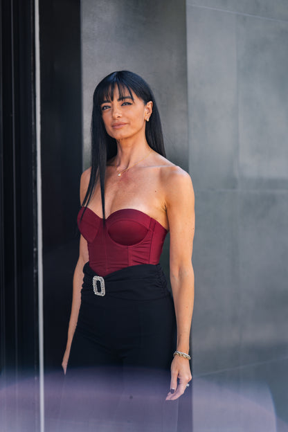 Top Bustier Steccato