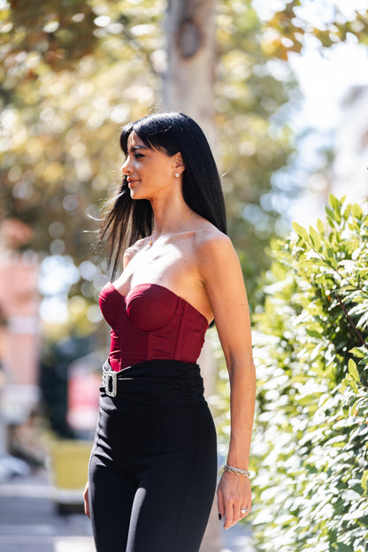 Top Bustier Steccato