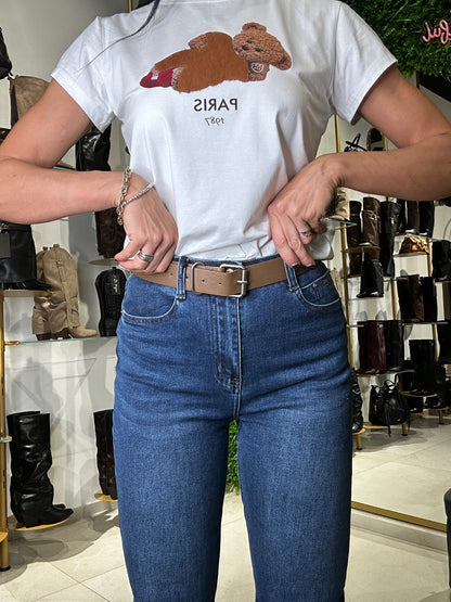 Jeans Skinny con Cintura